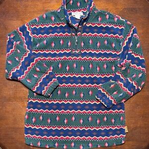 Men’s Southwestern / Aztec Patterned Fleece Sweater - Vintage 90’s